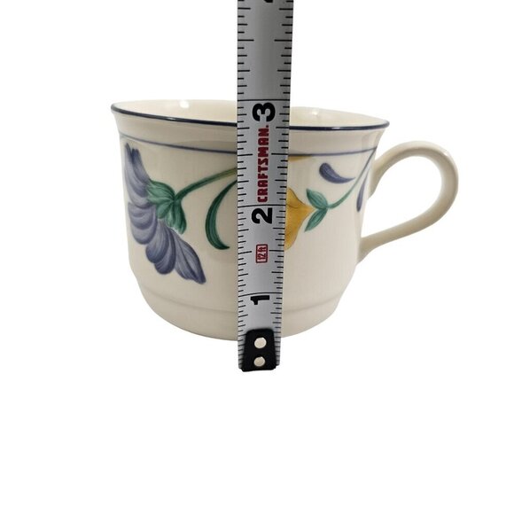 Lenox Chinastone Buttercups on Blue Service for 4 Cup  and Saucer Tea Coffee Set - Picture 12 of 16